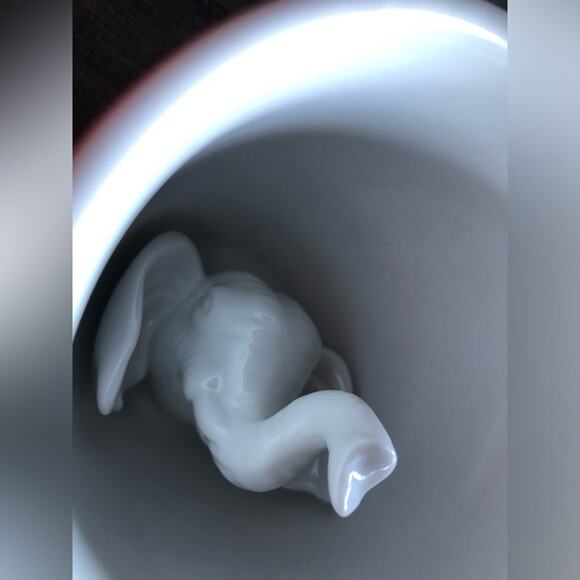 Creature Cups Set Of Two Red Coffee Tea Mugs 3D Monkey 3D Elephant - Picture 8 of 8